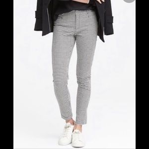 Banana Republic Sloan houndstooth checker pants